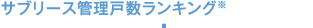 サブリース管理戸数ランキング※